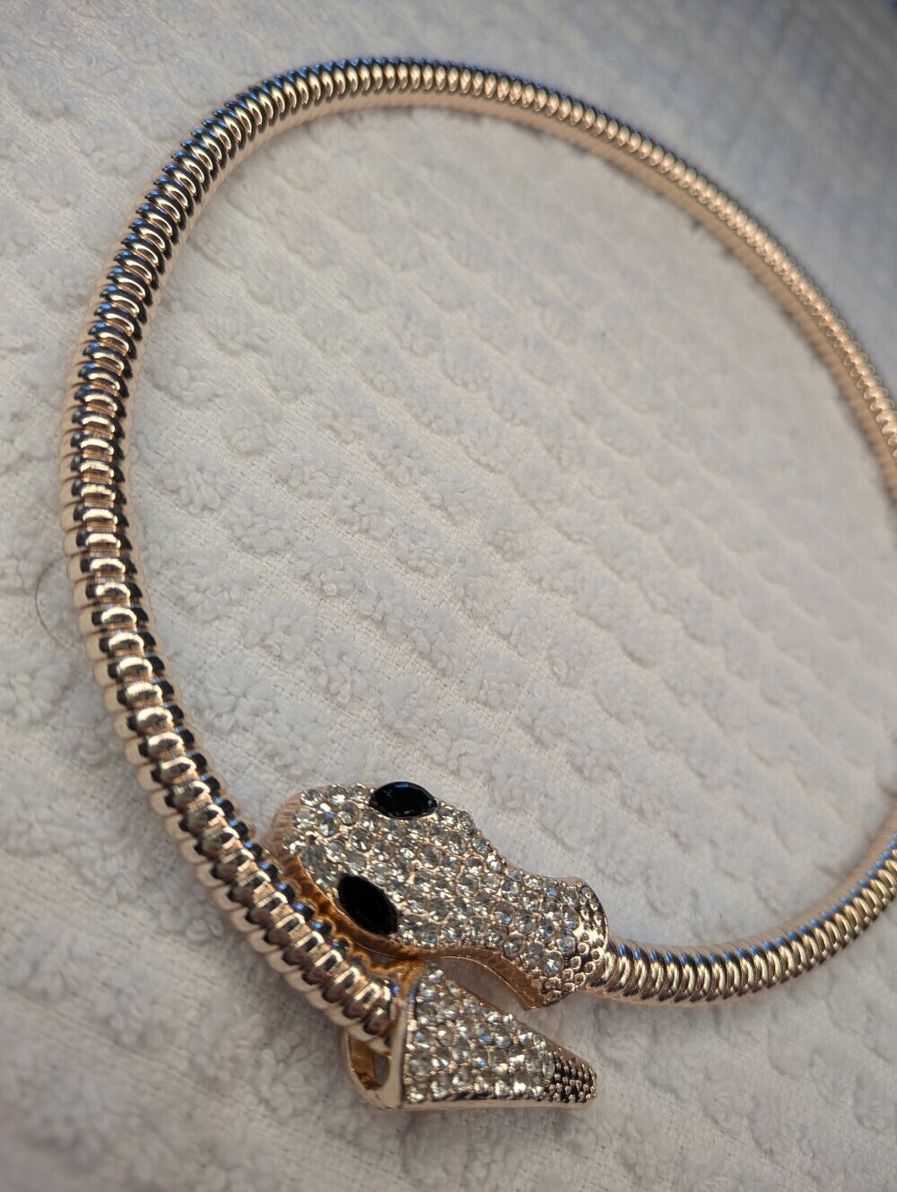 Silver Choker Snake Necklace NWOT - Picture 5 of 9